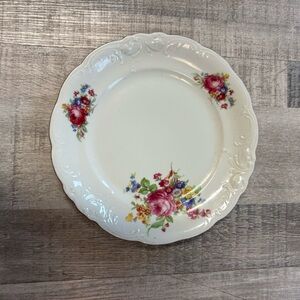 Walbrzych Poland Vintage Enchanted Garden Salad Plate